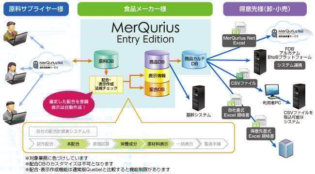MerQurius Entry Editionのシステムイメージ
